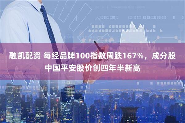 融凯配资 每经品牌100指数周跌167%，成分股中国平安股价创四年半新高